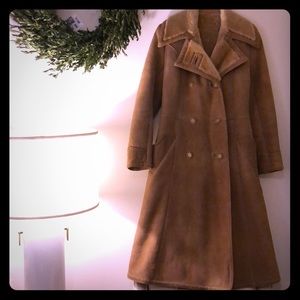 Shearling Trench coat, 100%lamb skin/fur